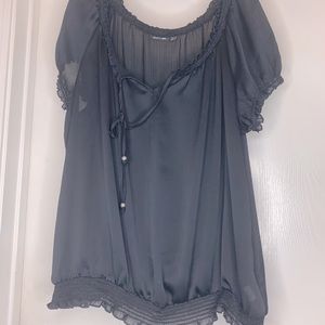 Apt 9 Sheer Peasant Top